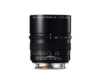 APO-Summicron-M 75 f2 ASPH., acabamento anodizado preto