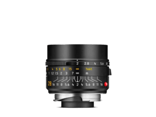 Summicron-M 28 f2 ASPH., acabamento anodizado preto