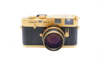 Leica M4-2 Gold Kit com Summilux 50/1.4 gold