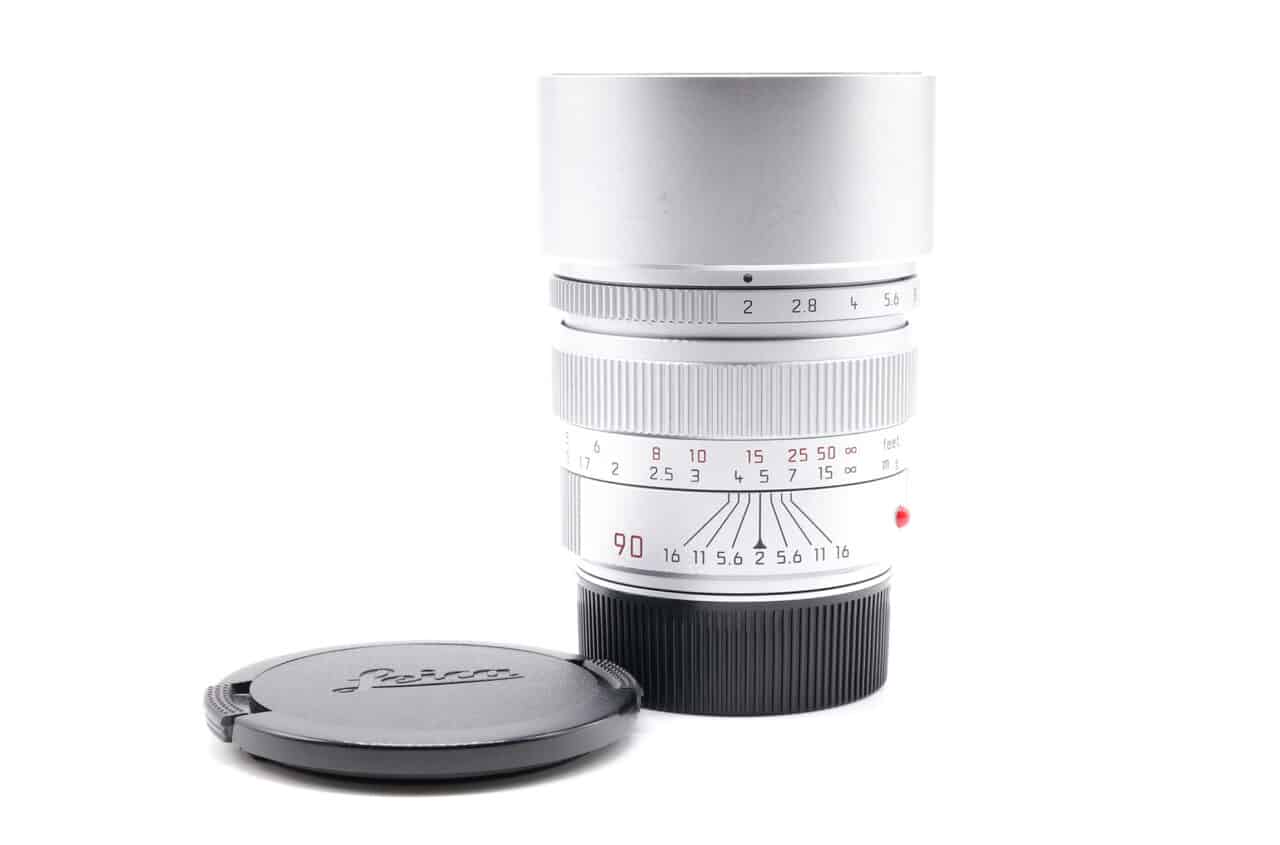 Leica Summicron-m 90m silver