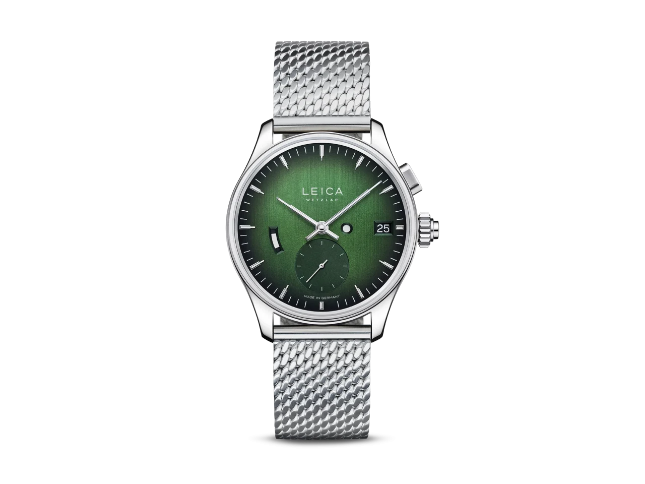 Leica ZM 1 - Urban Green - Aço 316 L - Bracelete em malha milanesa