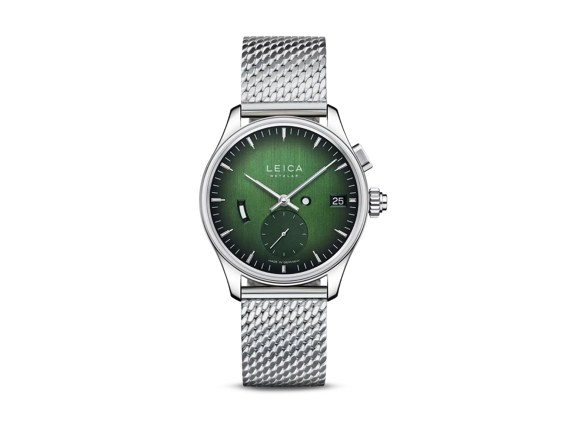 Leica ZM 1 - Urban Green - Aço 316 L - Bracelete em malha milanesa