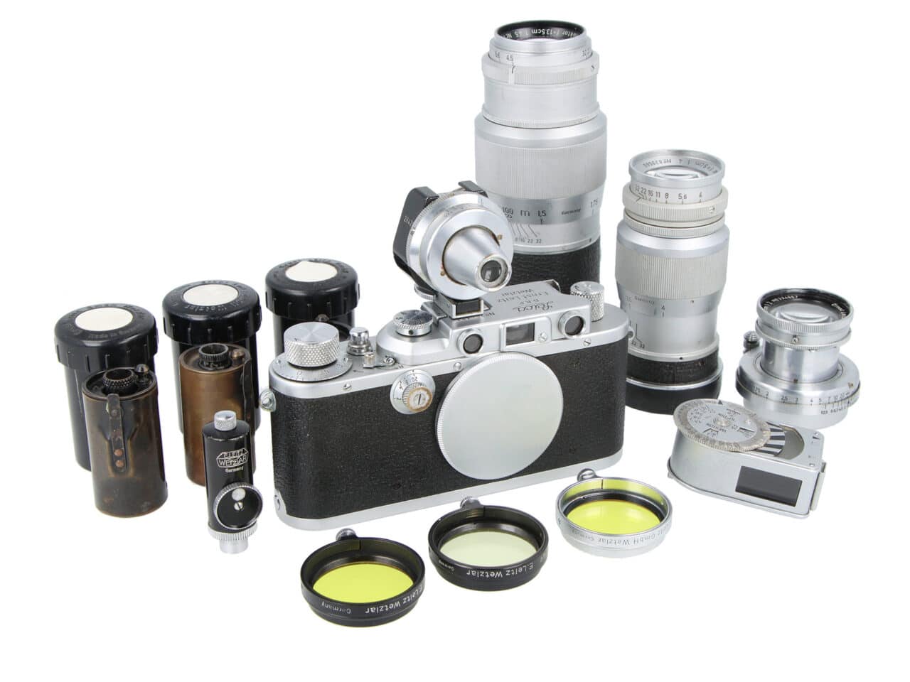 Leica IIIa chrome set