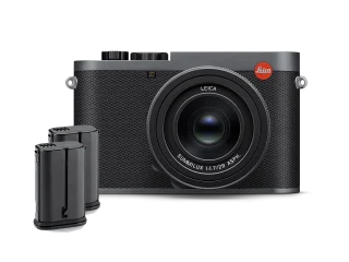 Kit Leica Q3, Metal Gray + 2 baterias extras